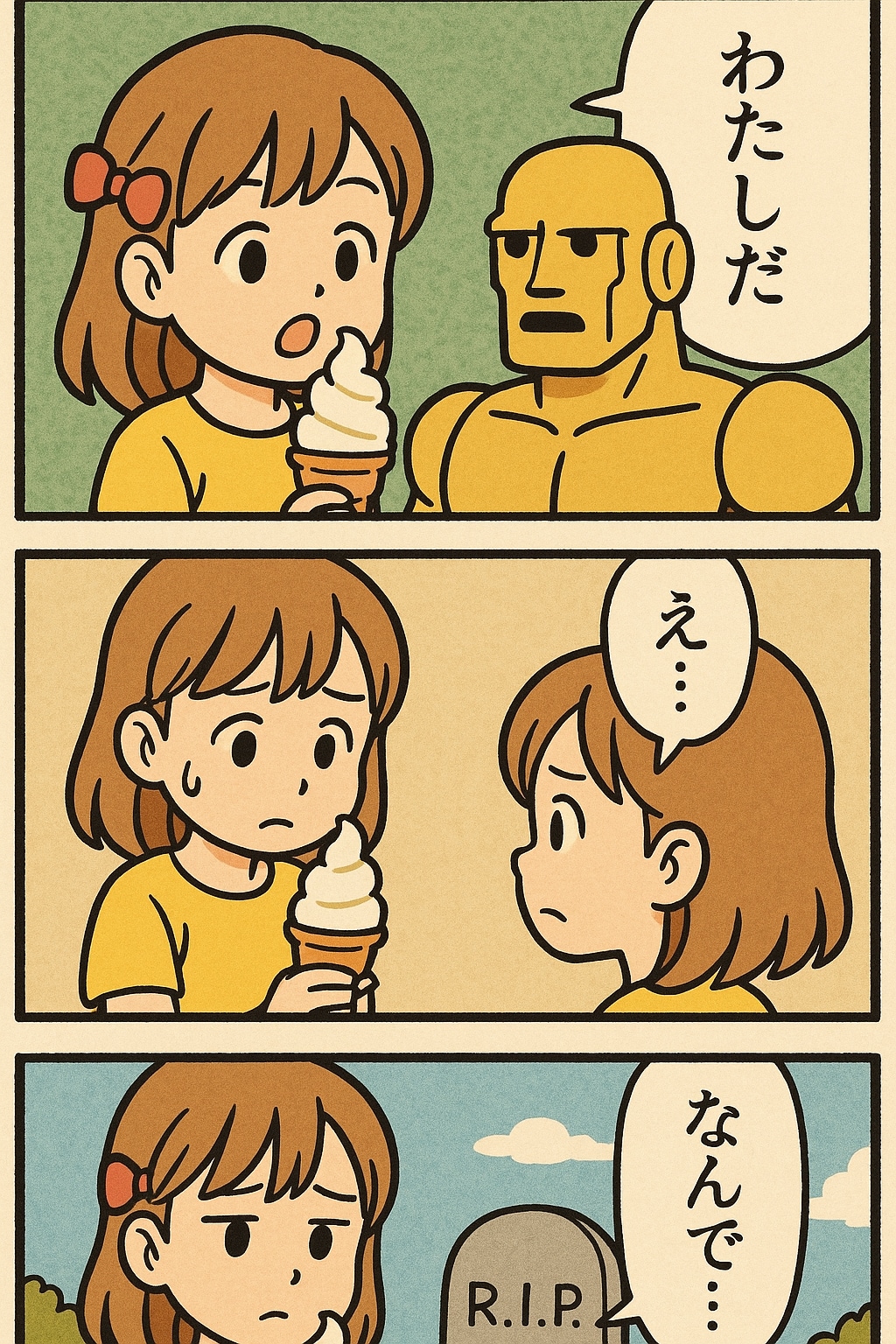 ソフトクリームでくにへかえるんだな