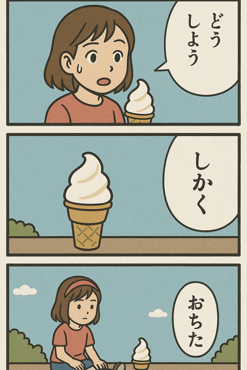 ソフトクリームでくにへかえるんだな