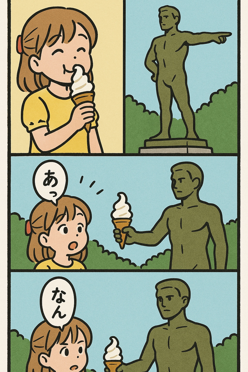 ソフトクリームでくにへかえるんだな