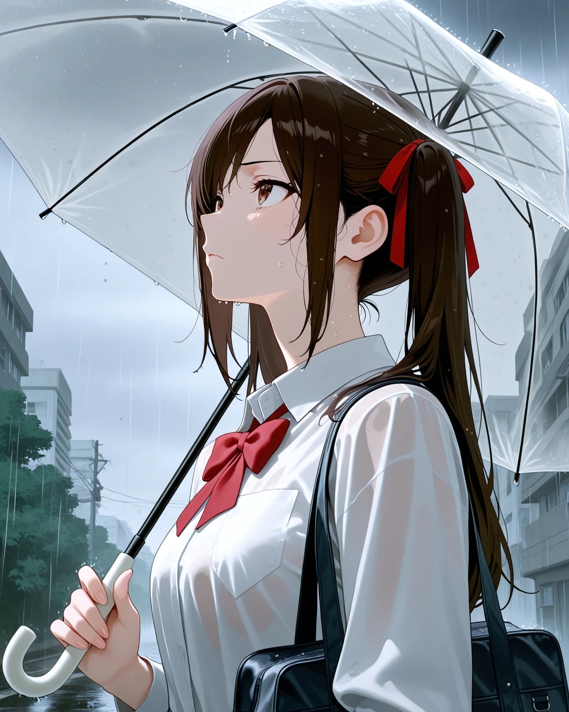 雨、せっかく整えた髪が台無し