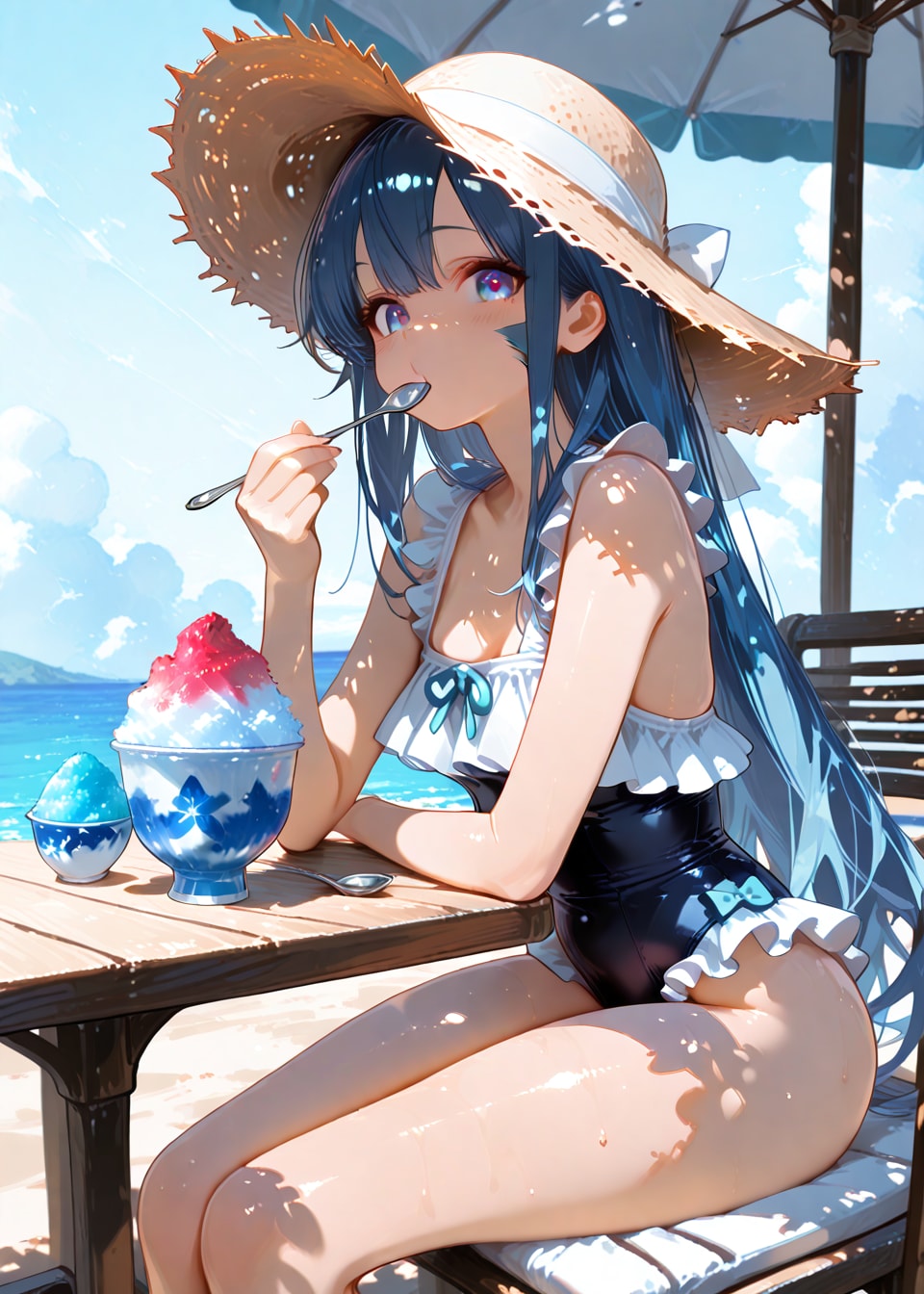 定番のかき氷 | の人気AIイラスト・グラビア