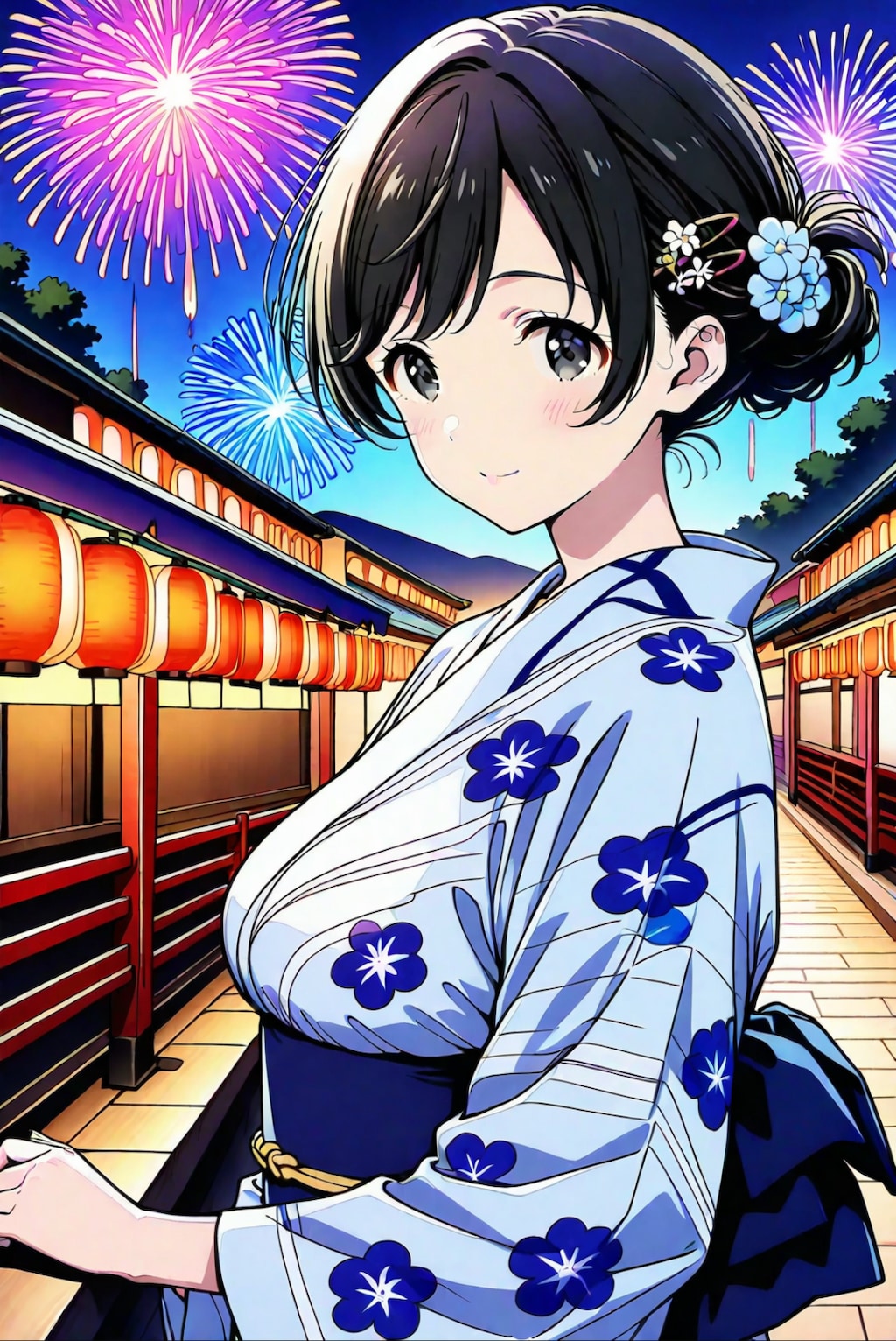 「姉ちゃん、あの、、、、、、、」 ぼくが言った「姉ちゃん好きだよ」を夜空いっぱいに花火が破裂する轟音のせいで聞こえなかったふりをしてくれた いとこの姉ちゃんの優しい笑顔