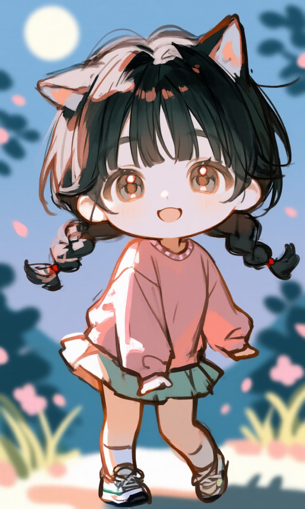 今夜は満月（ぴんくむーん）、変身♡