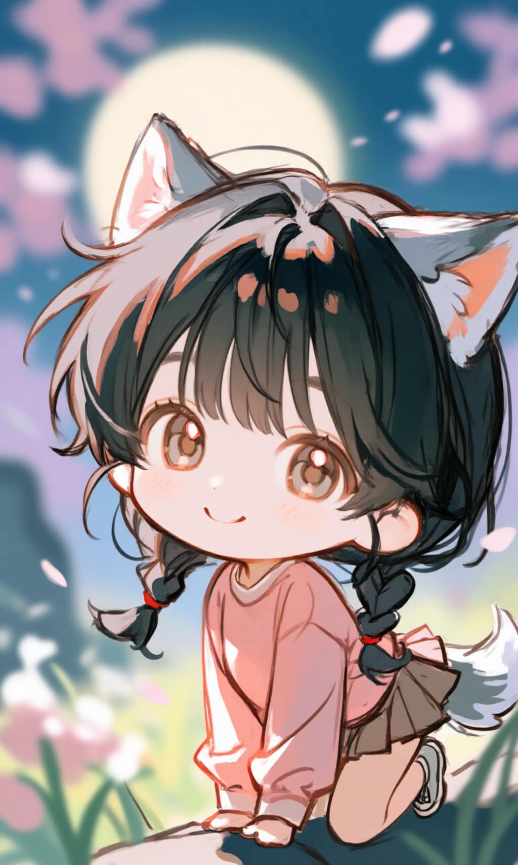 今夜は満月（ぴんくむーん）、変身♡