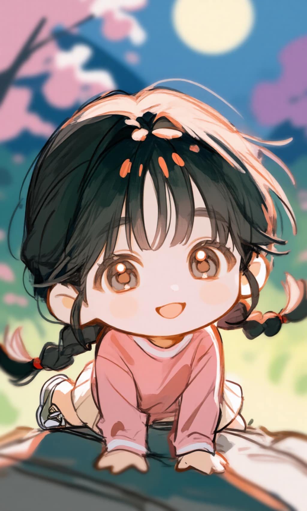 今夜は満月（ぴんくむーん）、変身♡