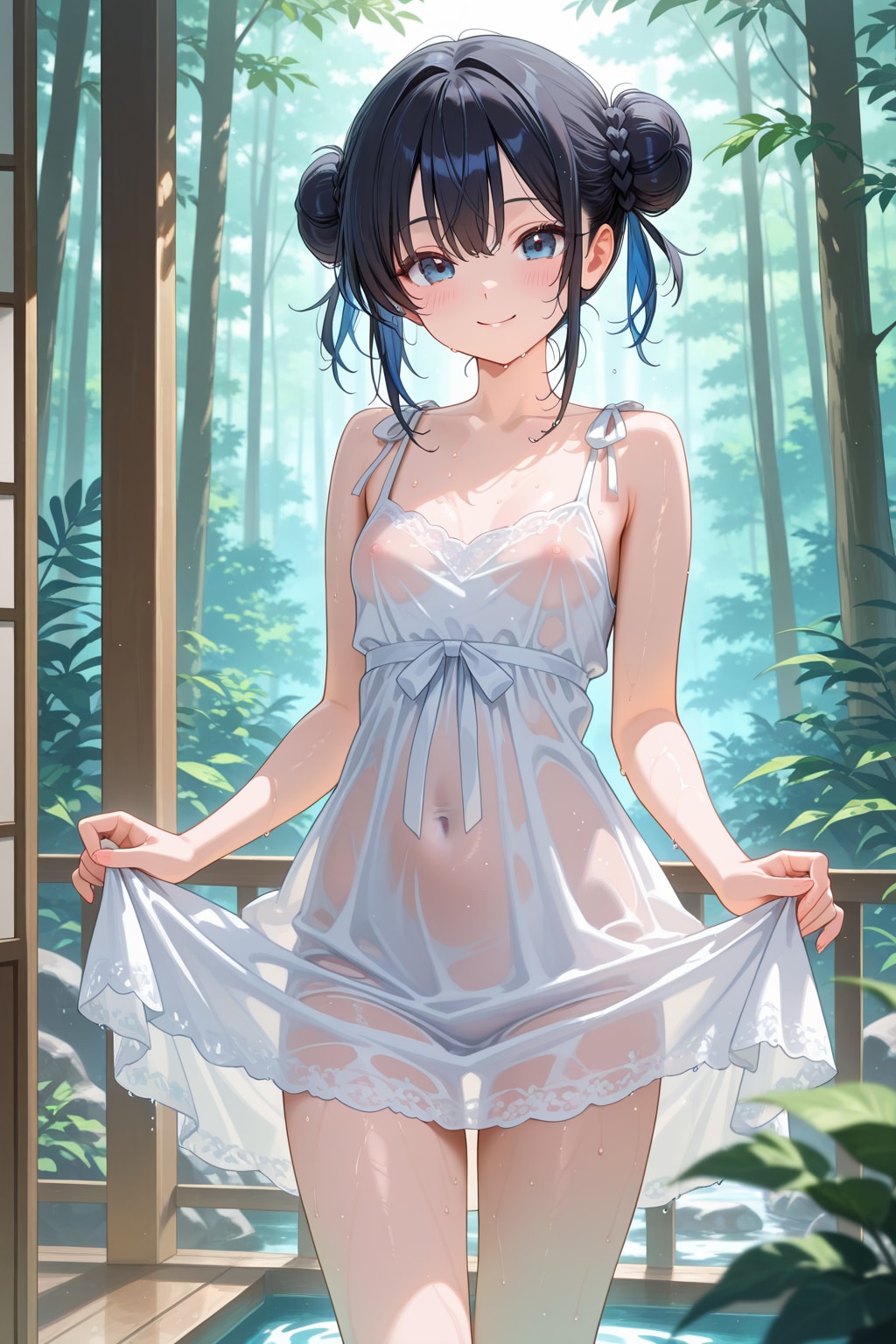 【企画：服がびしょ濡れ】びしょ濡れ女の子③
