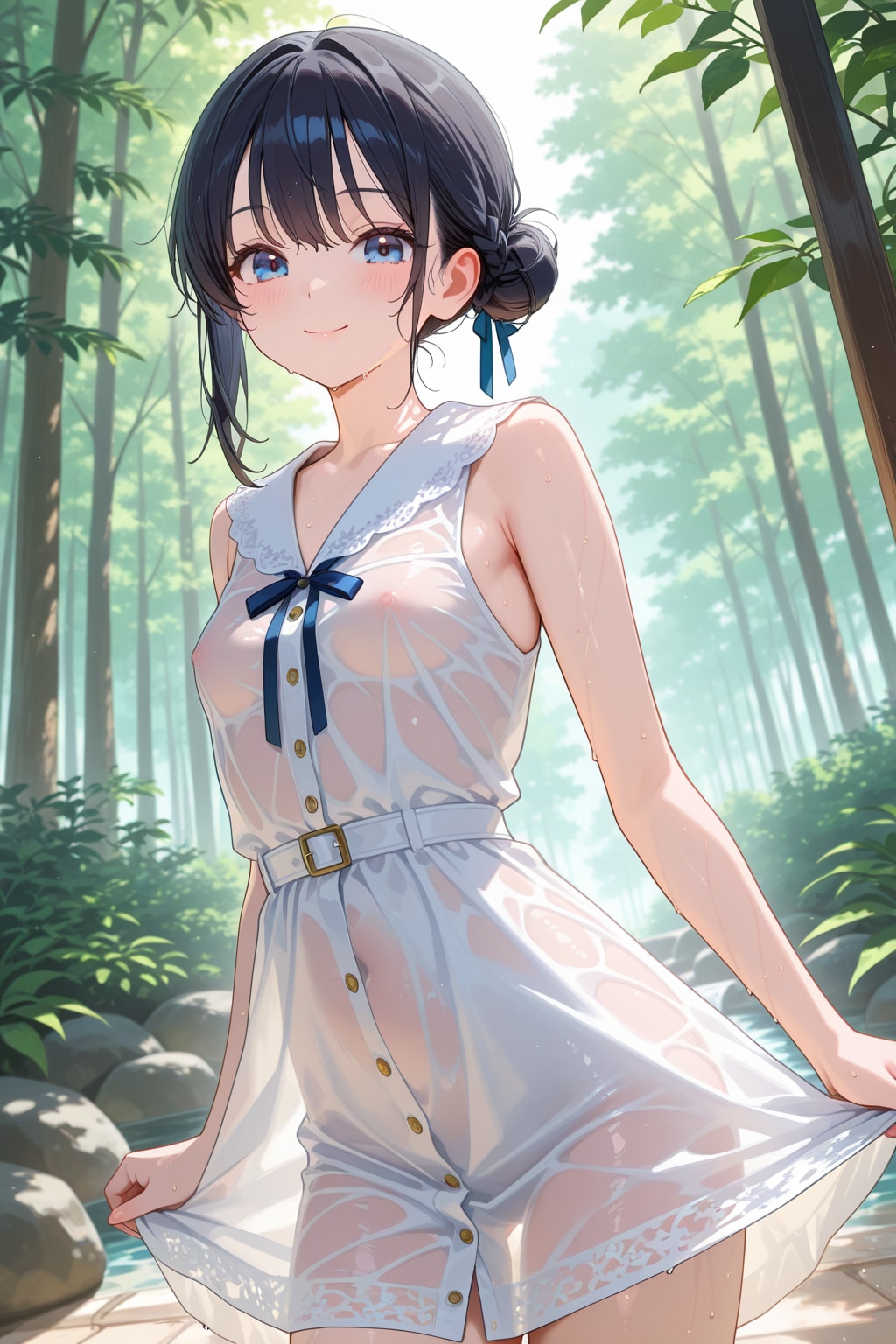 【企画：服がびしょ濡れ】びしょ濡れ女の子③