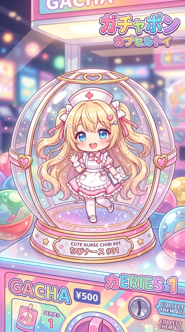 ナース服姿のV4Bちゃんをカプセルに入れたよ | の人気AIイラスト・グラビア