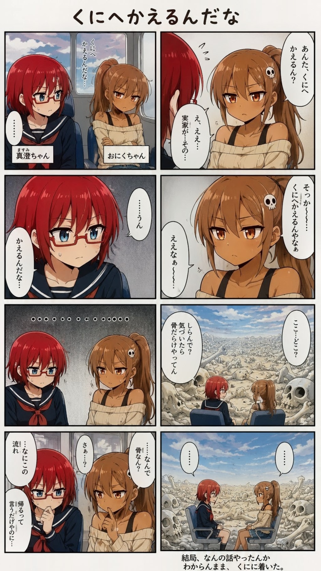 おにく🍖＆真澄👓️で、くにへかえるんだな