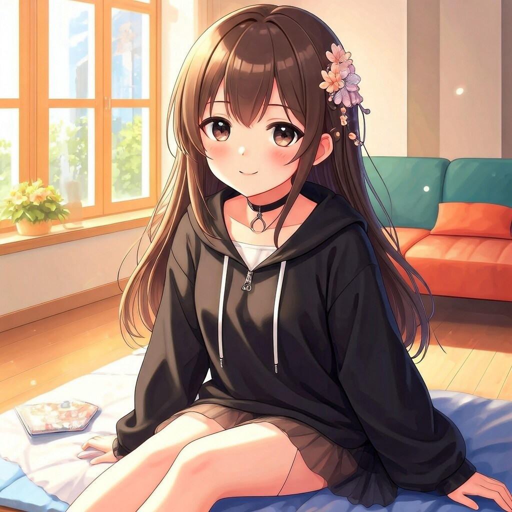 ピクセルちゃんの太もも（自宅編）