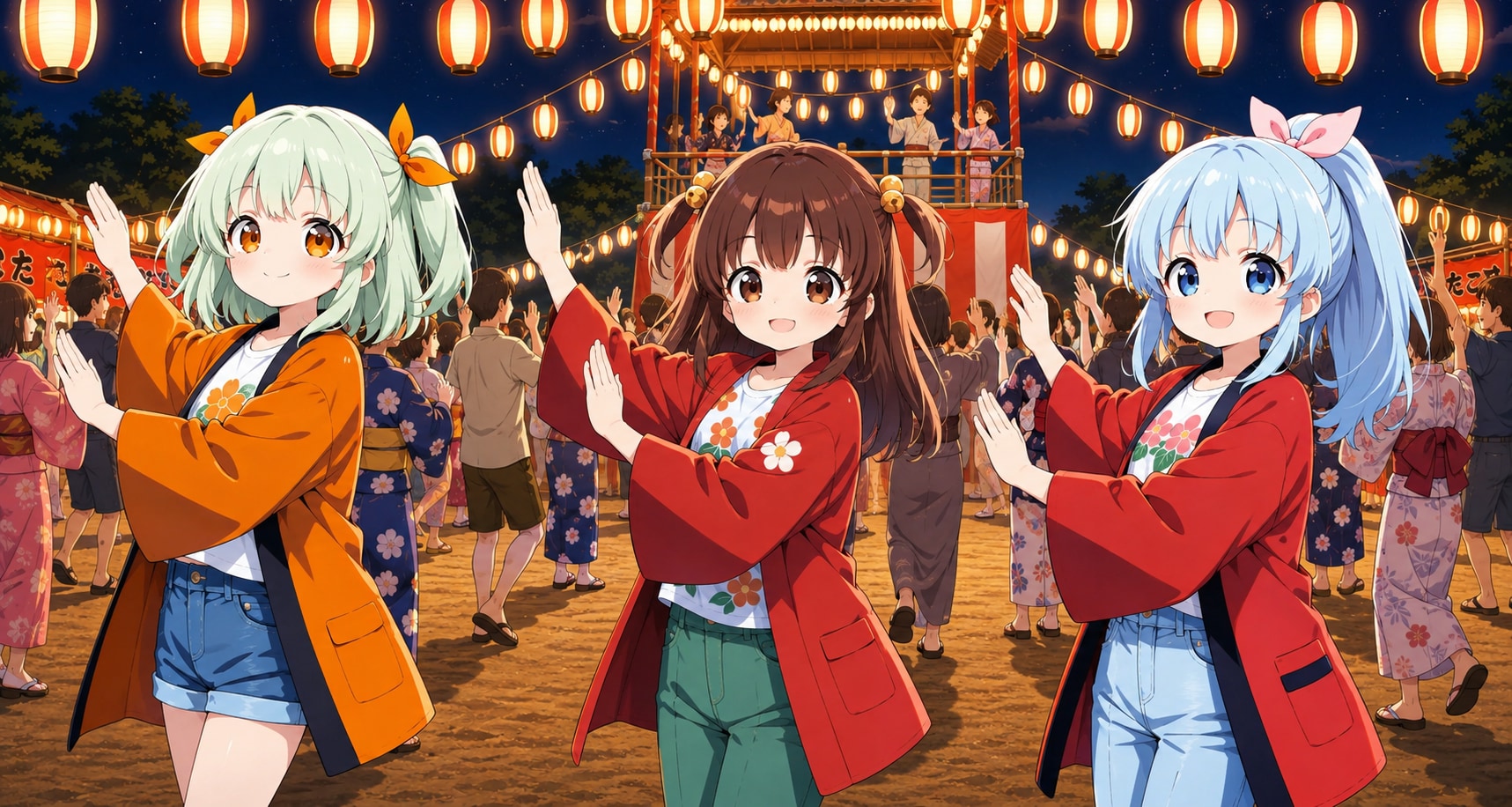 いちごぐみの盆踊り