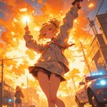 爆炎の中のギャルロリ少女：キラキラアクション！ 3枚目