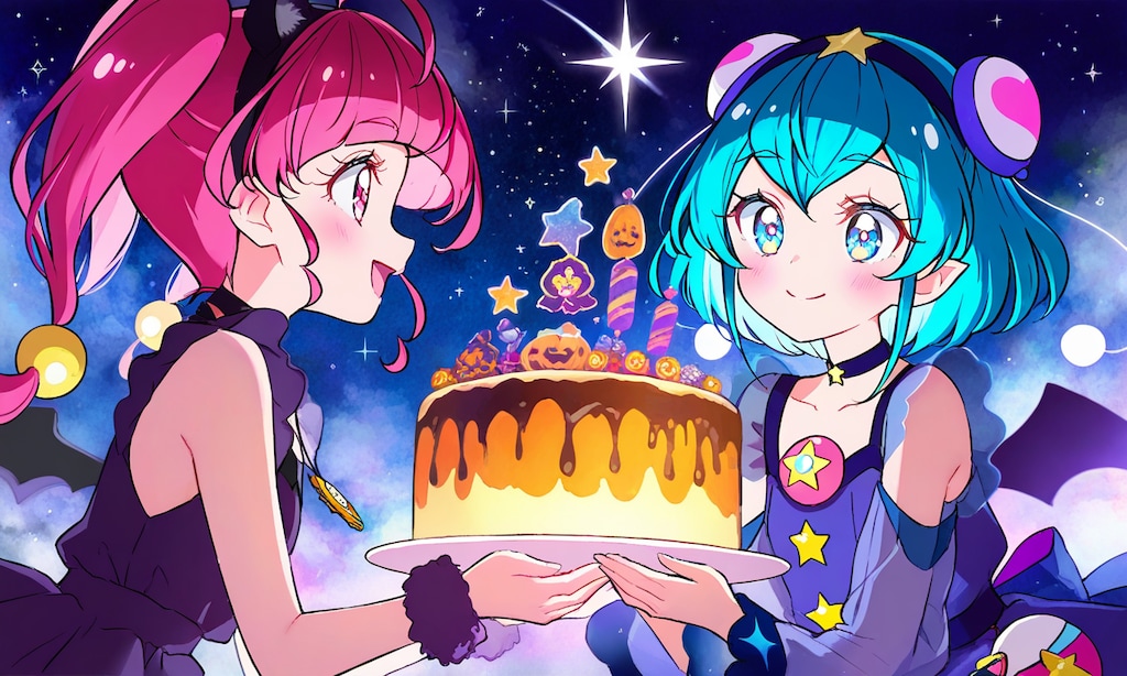 Halloween party🍰星奈ひかる＆羽衣ララ。