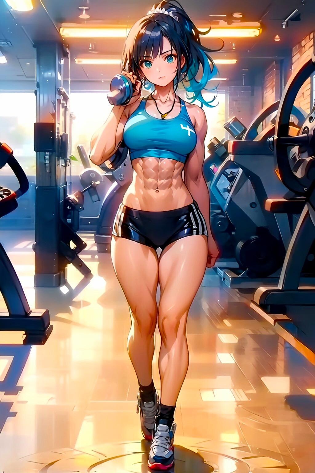 今日のトパーズちゃん　筋肉女子