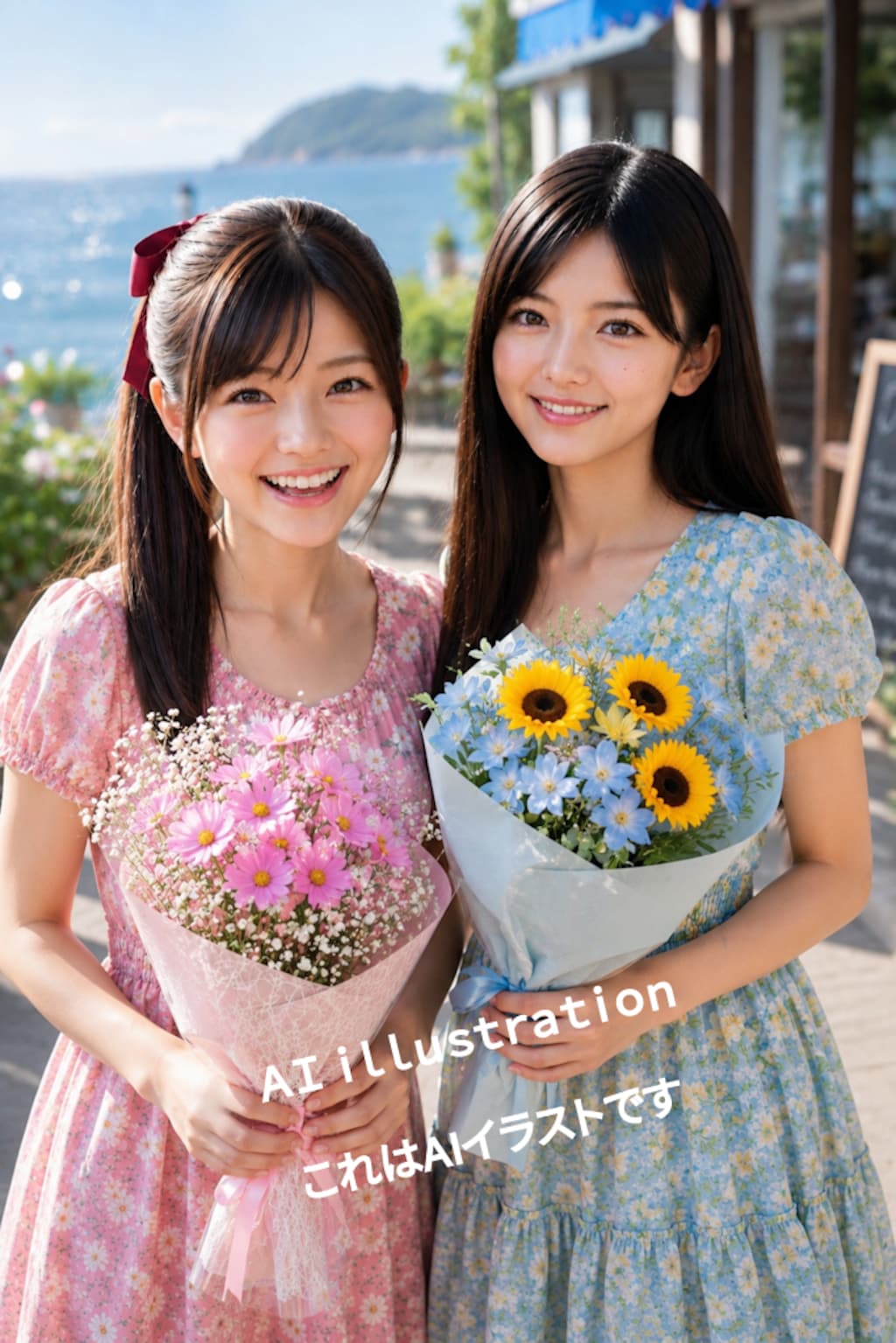 ボクにとってのふたりの初恋の美少女。  ボクは花言葉に疎いけれど──  もし彼女たちが花に詳しかったら… 言えない気持ちを花束に託して 、ボクにそっと渡してくれたのかな。