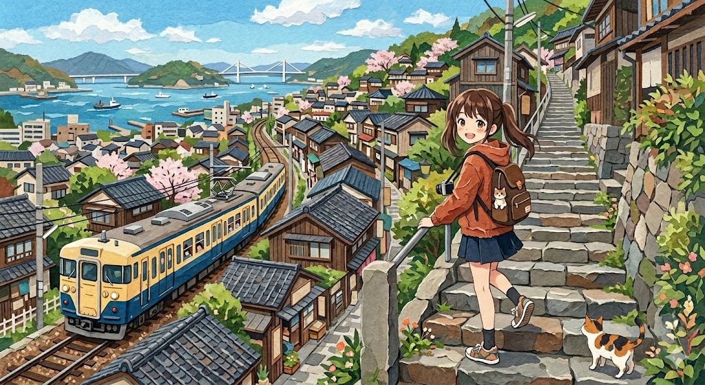 海の見える街58 | の人気AIイラスト・グラビア