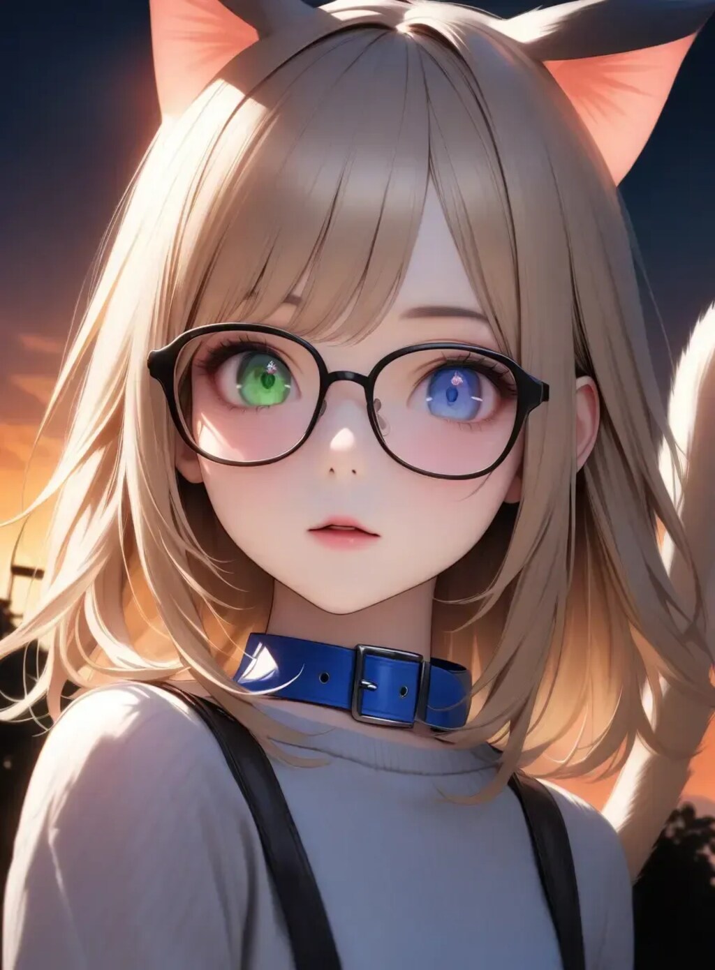 猫耳ポートレート