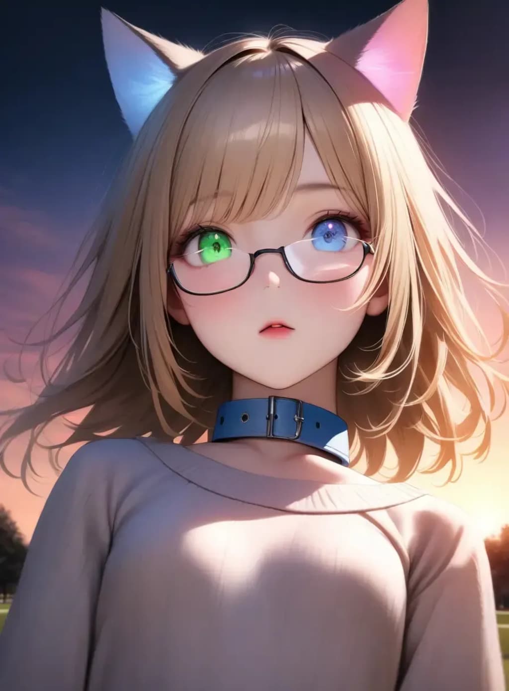 猫耳ポートレート