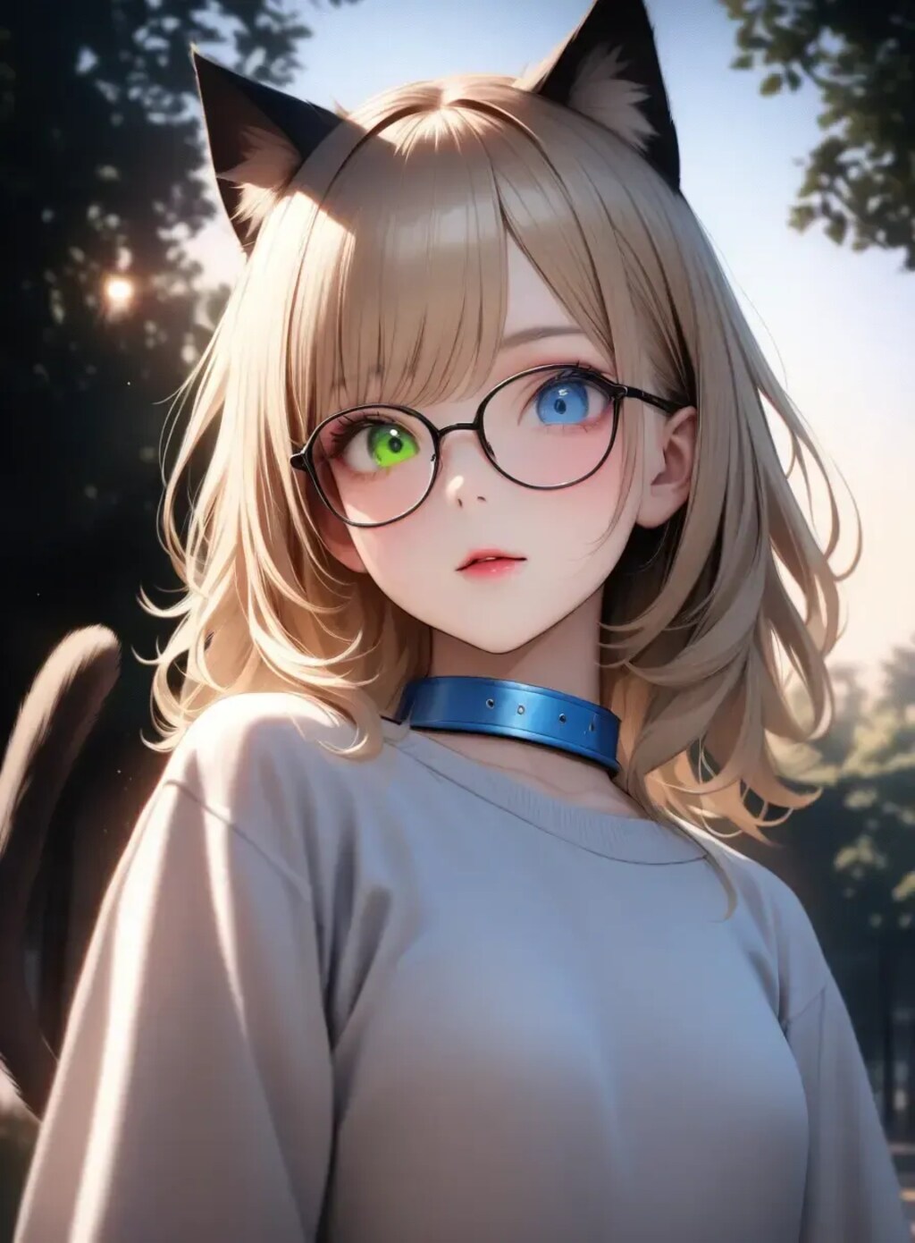 猫耳ポートレート