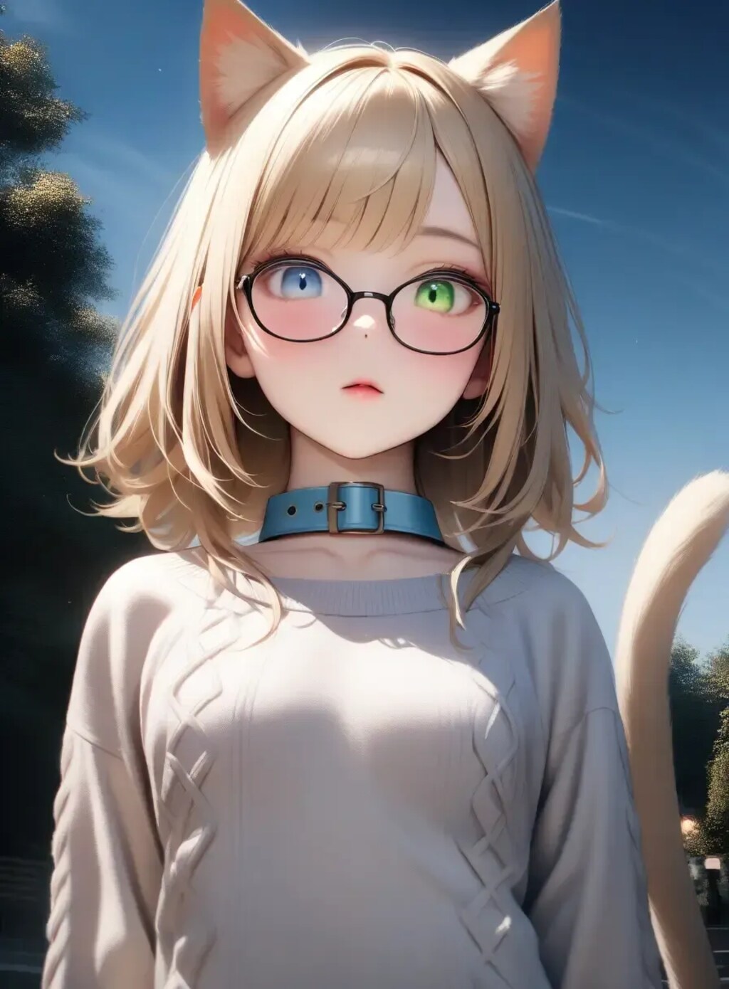 猫耳ポートレート