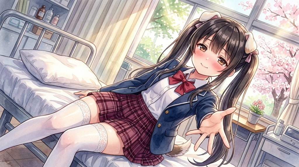 黒ツイわん。保健室