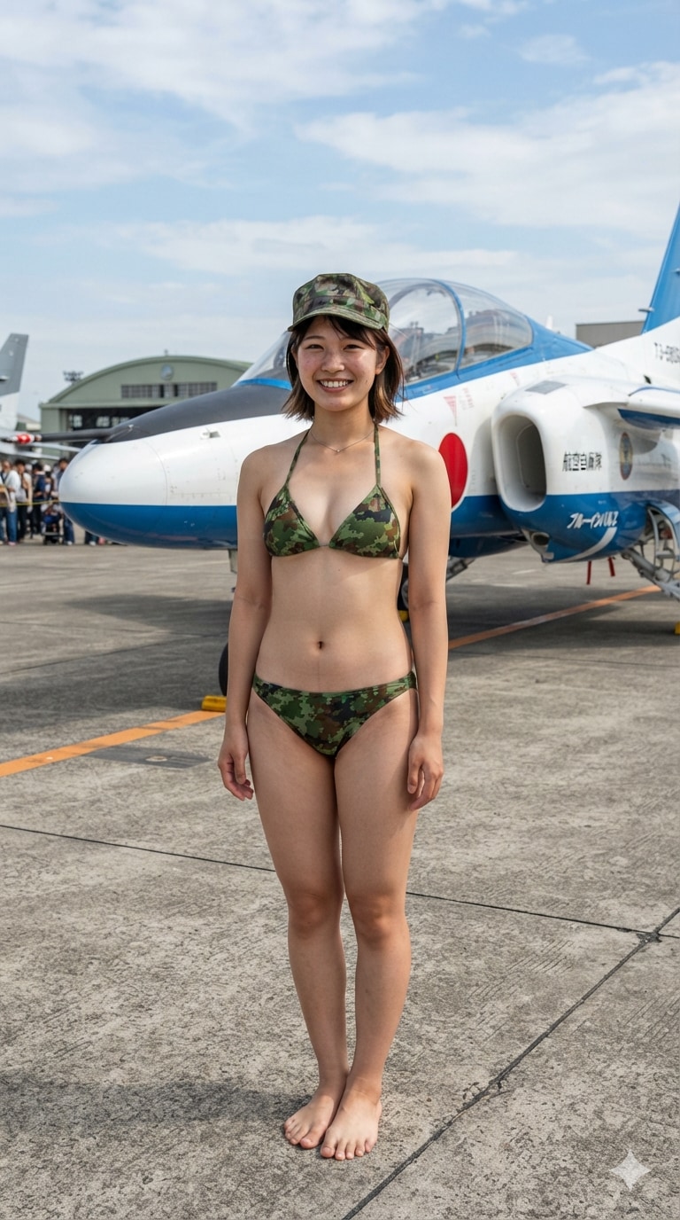 ４日の女性航空自衛官