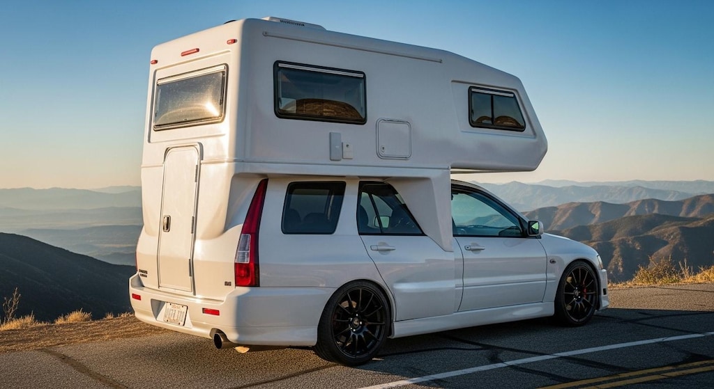 ランサーエボリューションワゴンキャンピングカー