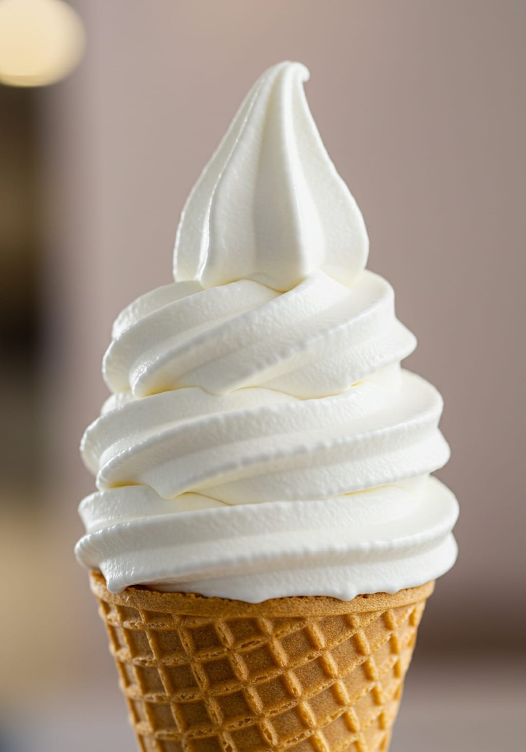 デザートのソフトクリーム