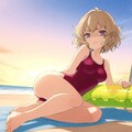 浜辺の少女 7枚目