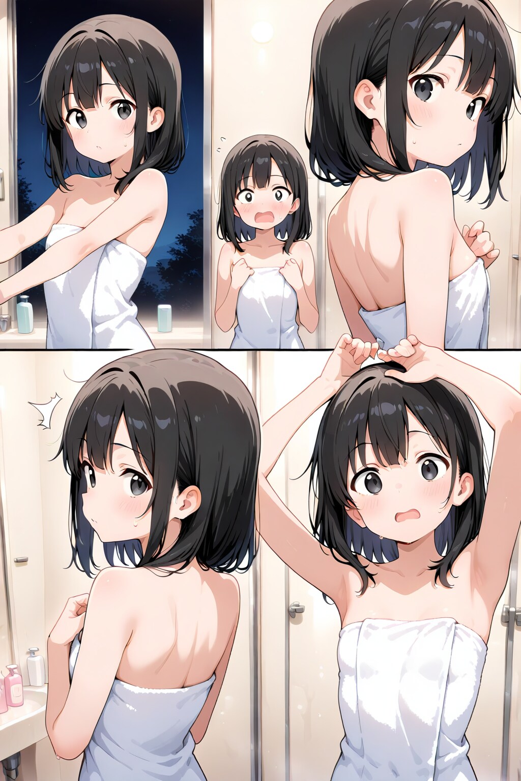 お風呂を借りに行ったら幼馴染が入ってきた件