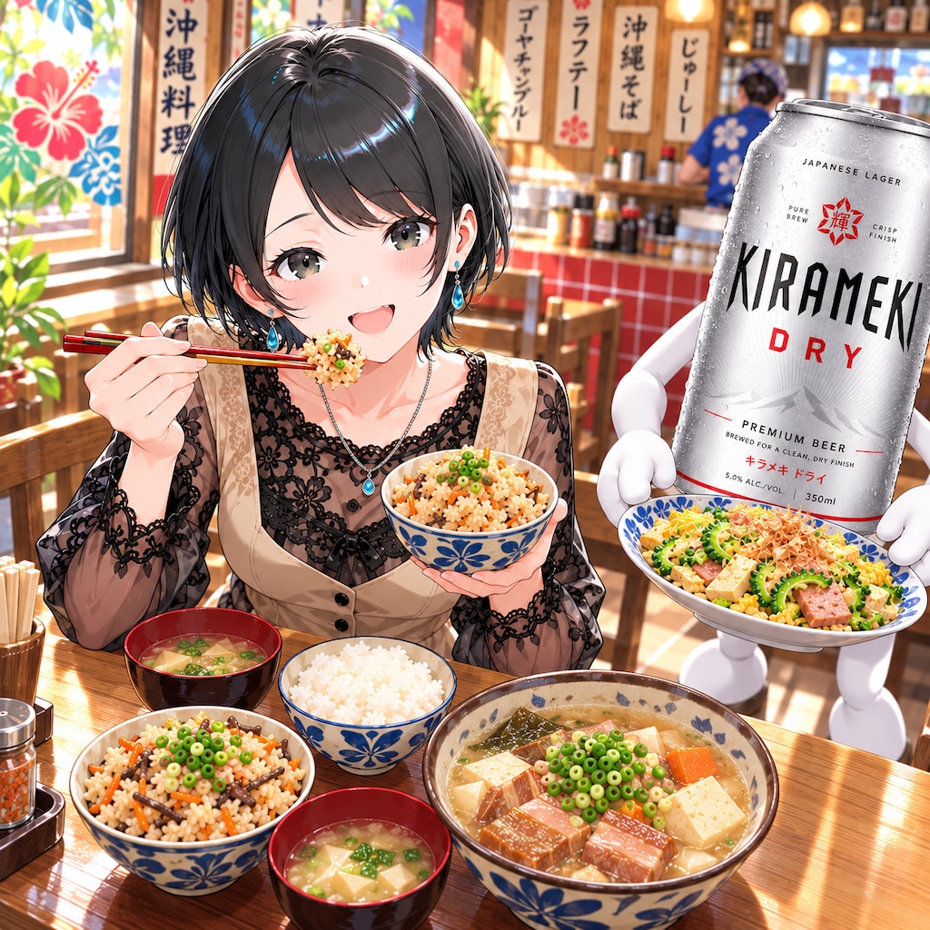 ジューシーと味噌汁を頼んだ藍音ちゃん