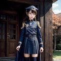 【画像12枚】軍服風制服少女 12枚目