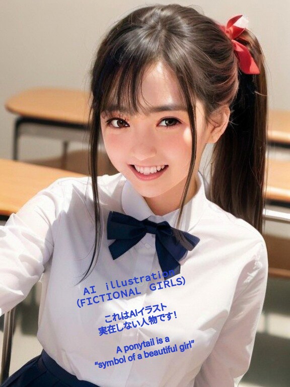 ポニーテール美少女 | の人気AIイラスト・グラビア