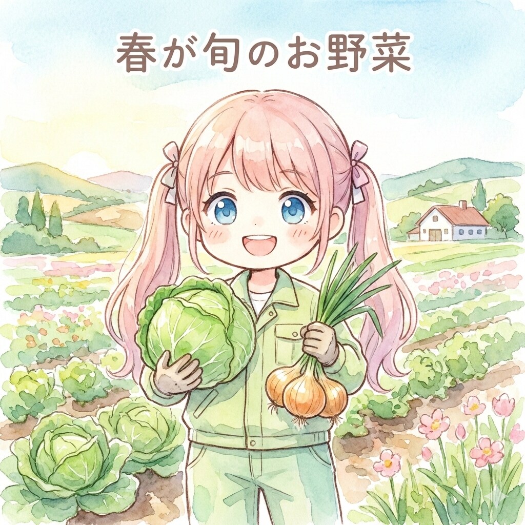 ネコノ企画『春が旬のお野菜』【ニャンノ世界】