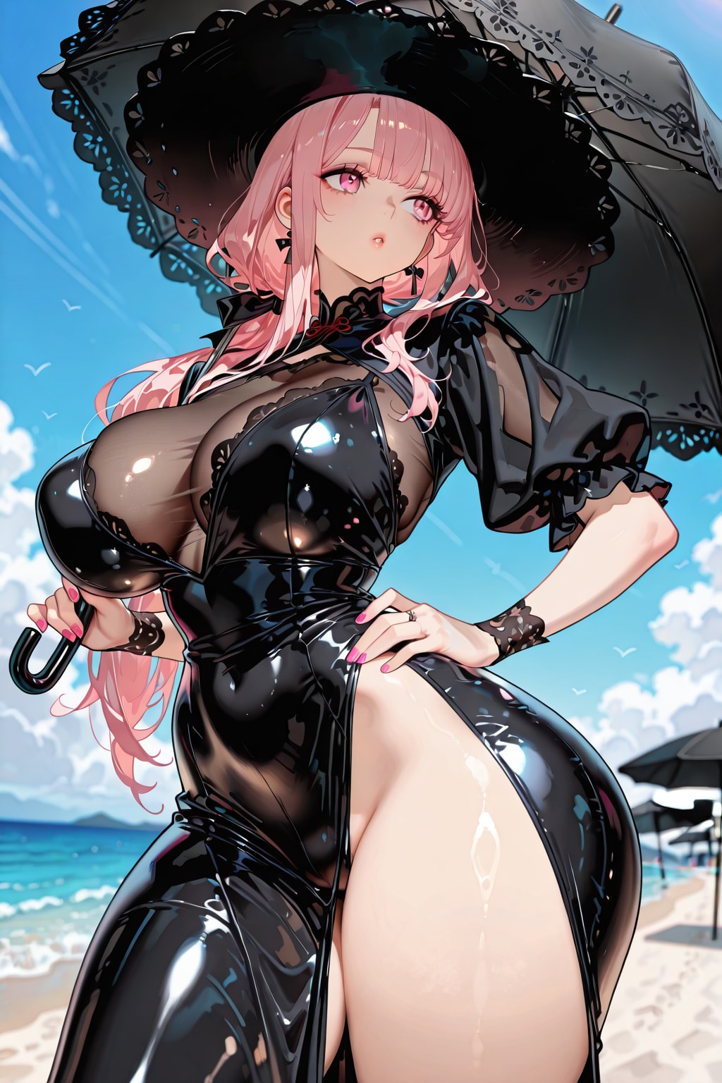 黒コーデ
