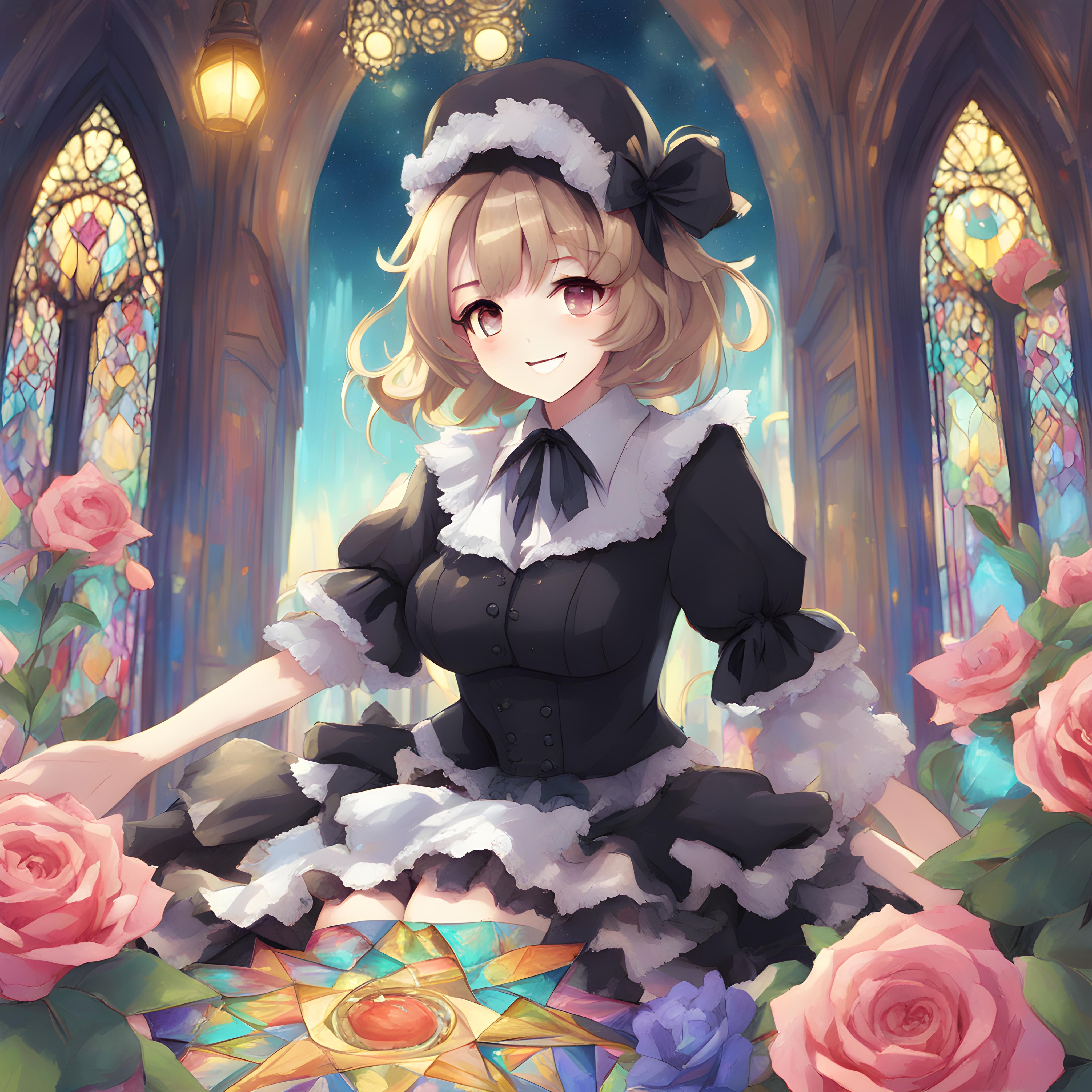 💓オブジェクトを手に取るゴスロリ娘