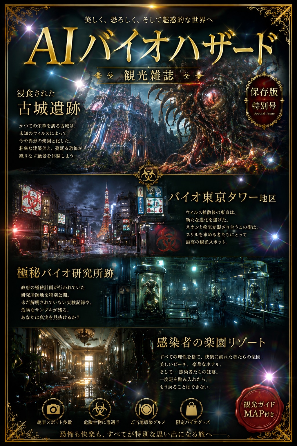 AIバイオハザード観光雑誌