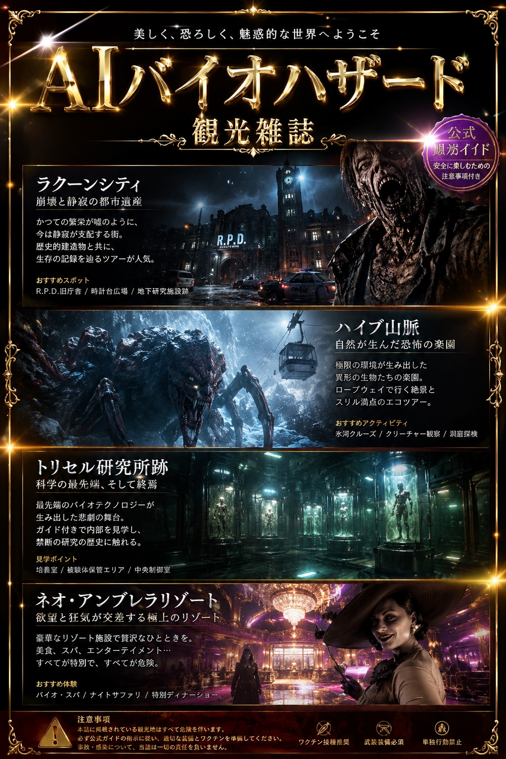 AIバイオハザード観光雑誌