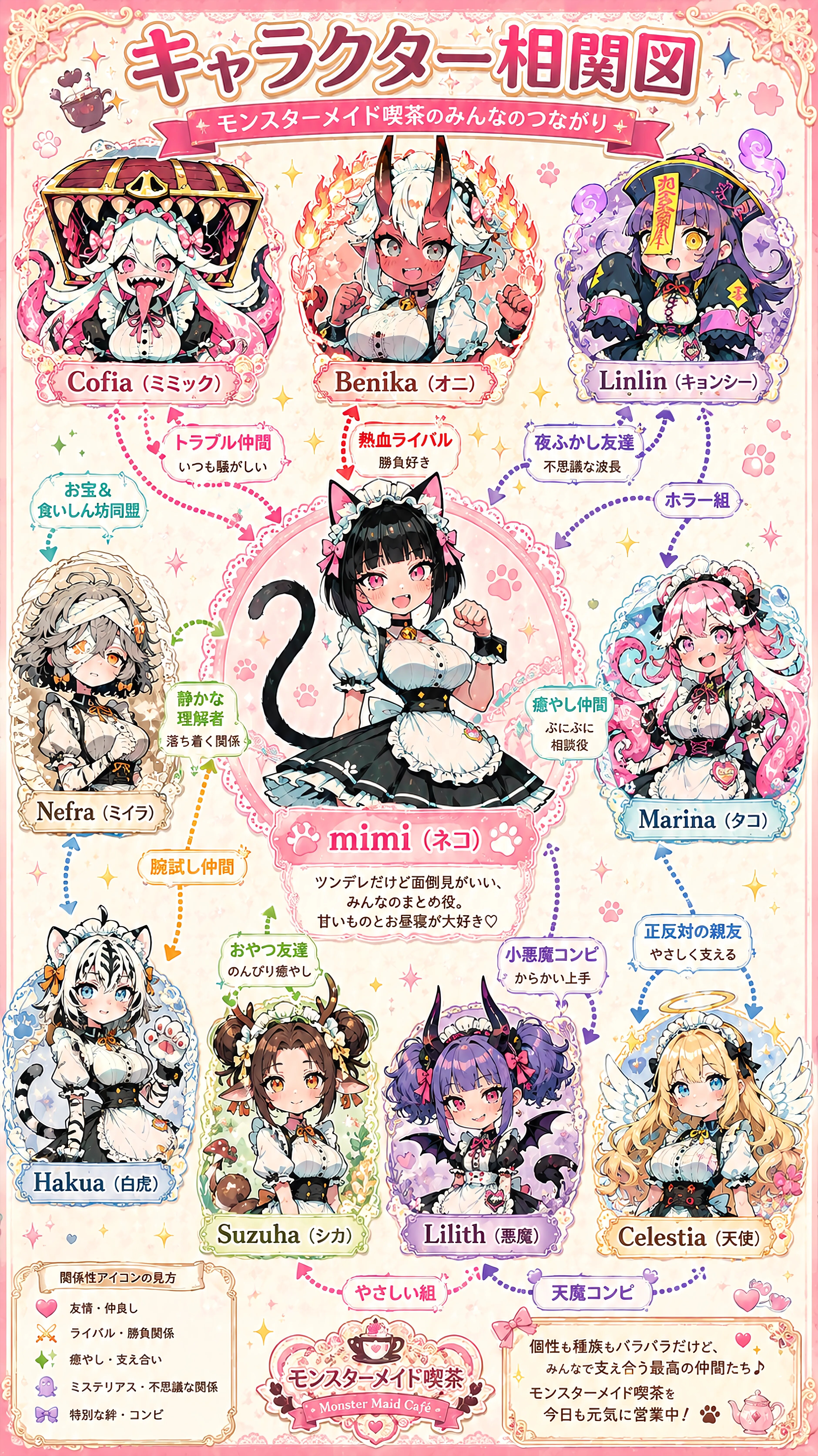 Monster Hearts Under Frilly Aprons