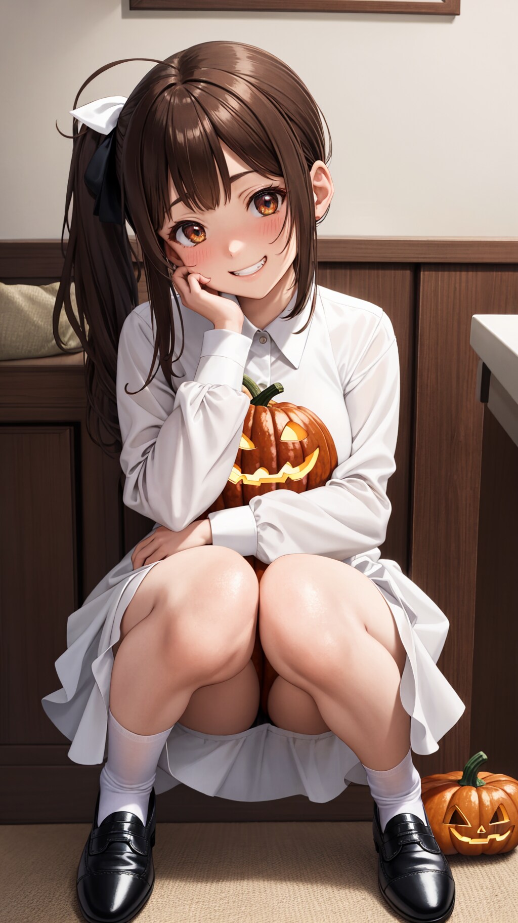 ジャック・オー・ランタンと記念撮影 | の人気AIイラスト・グラビア