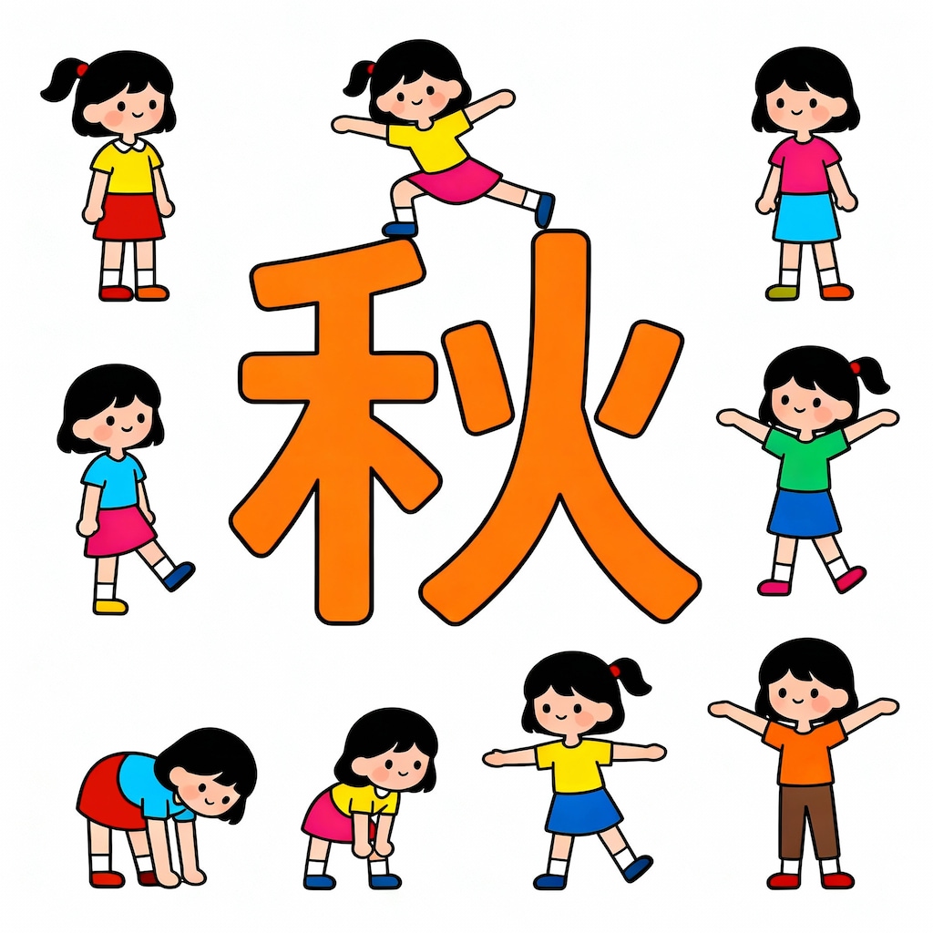 ”秋”を体で表現する試み