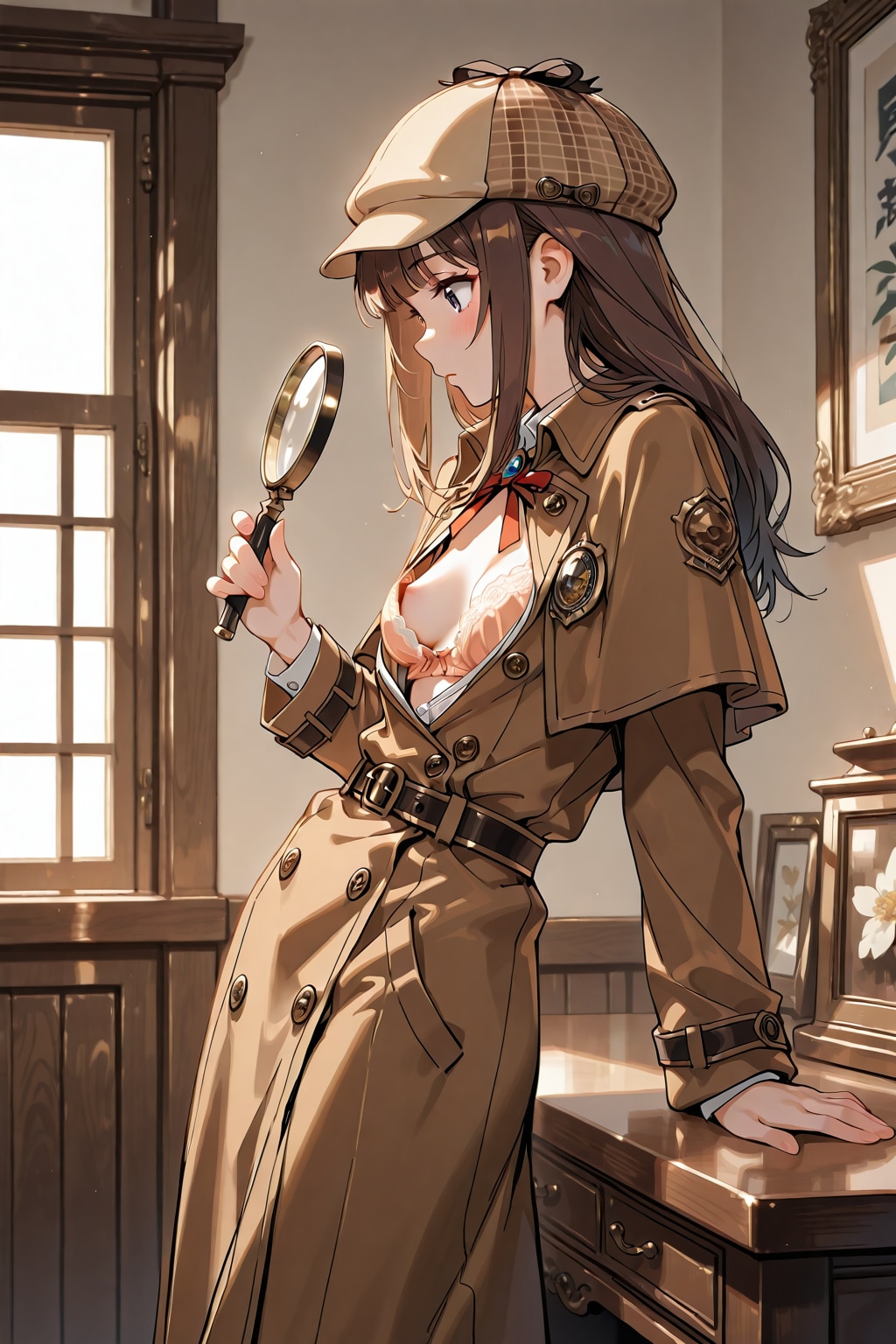 胸チラ探偵考え中