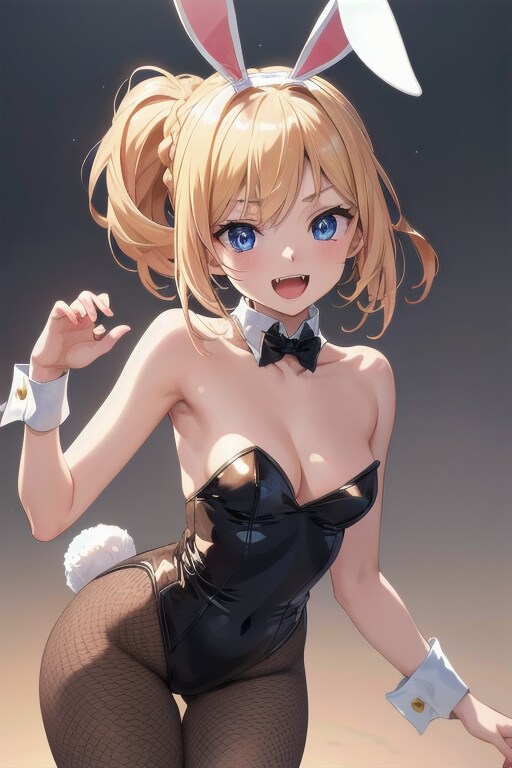 初バニー! ちゃんと着れてるかな?