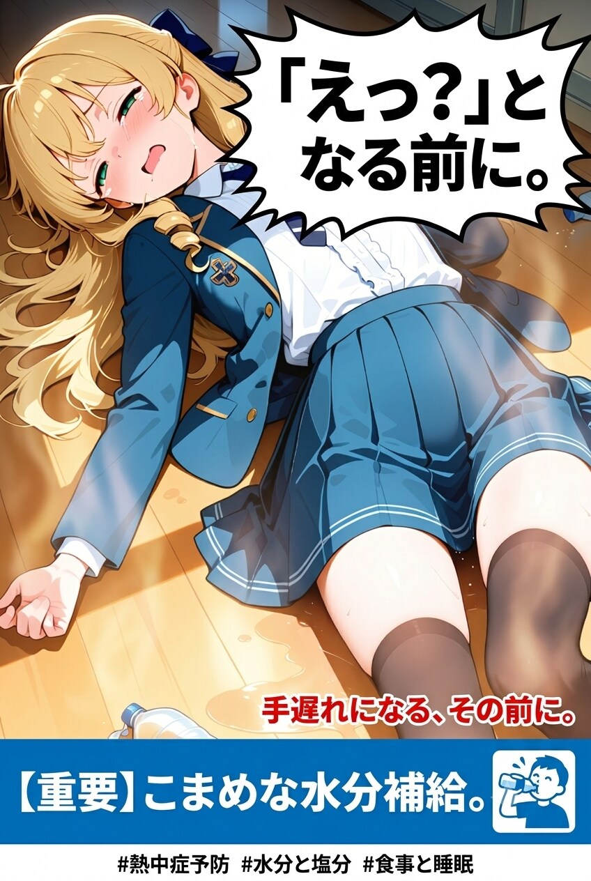 事件？ #いいえ、ただの熱中症です