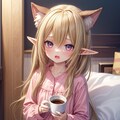 コーヒーとケモ耳エルフさん 3枚目