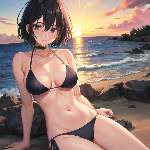 夕暮れのお姉さん