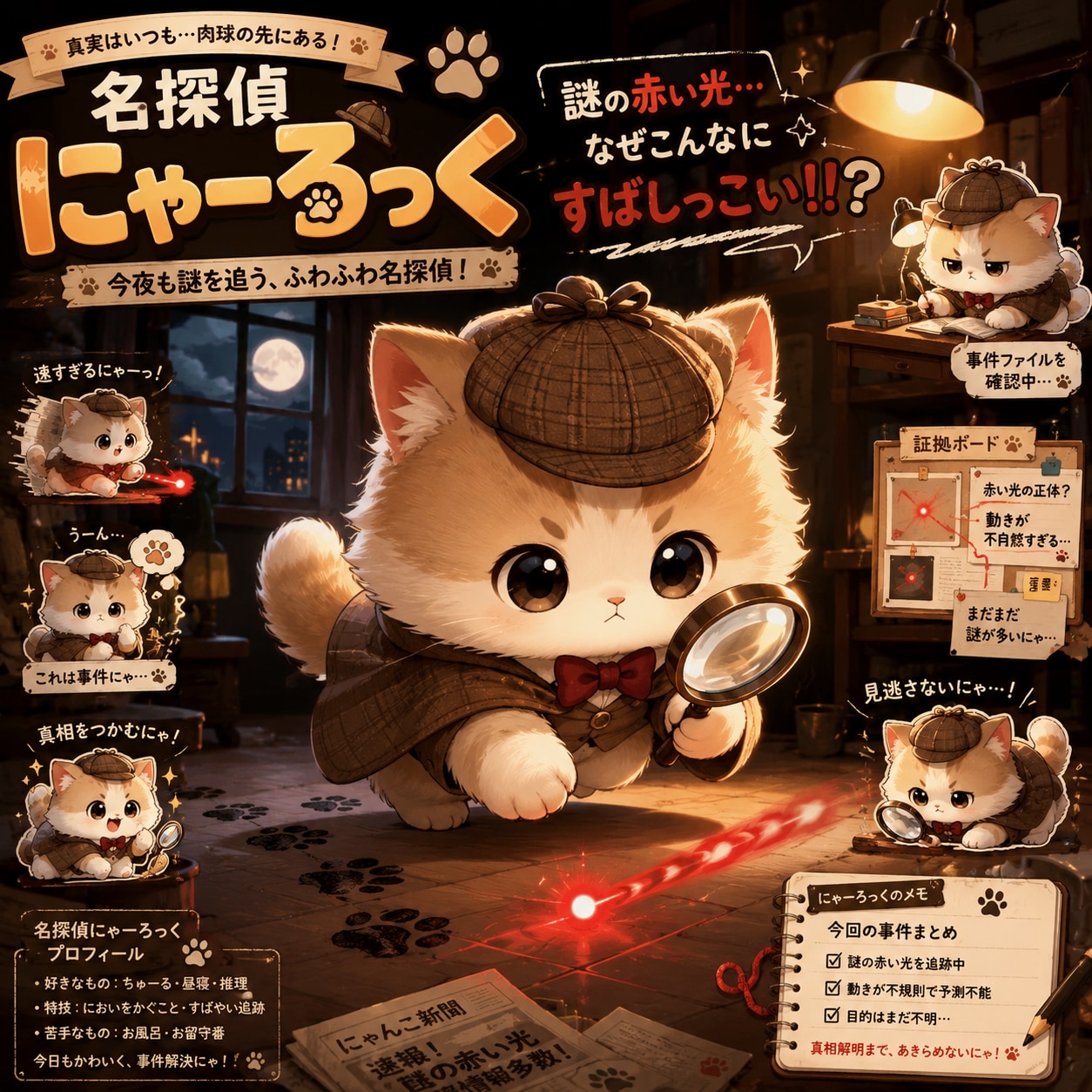 名探偵にゃーろっく🐾