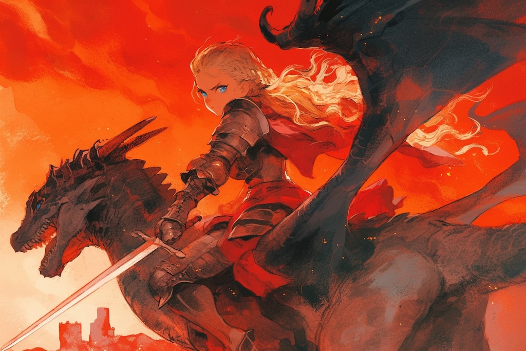 ドラゴンと少女（竜騎士）180