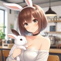 アキちゃんとうさぎカフェ 2枚目
