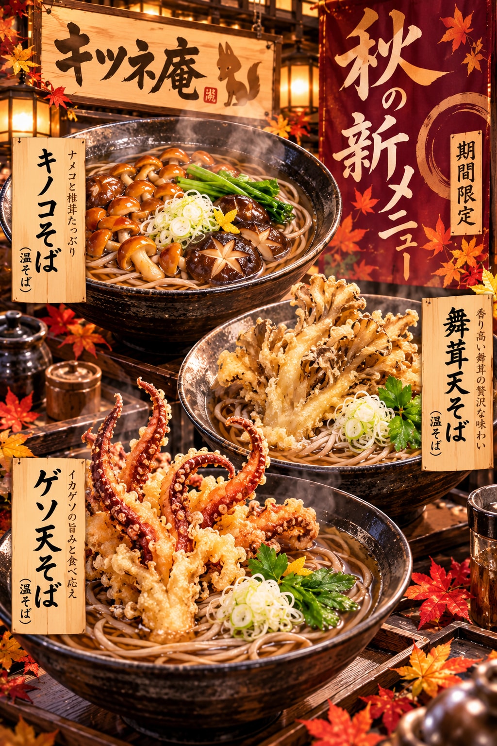 秋の新メニュー